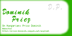 dominik pricz business card